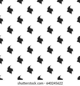 Colombia map seamless pattern, isolated on white background. Vector illustration, easy to edit.