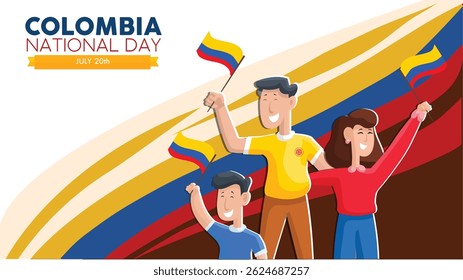 Celebração do Dia Nacional da Colômbia em 20 de julho