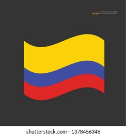 Colombia national flag background texture.vector illustration.