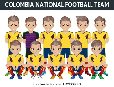 Colombia National Football Team for International Tournament