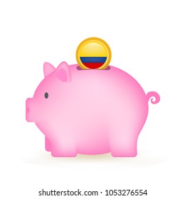 Colombia Piggy Bank Savings