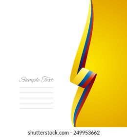 Colombia right side brochure vector