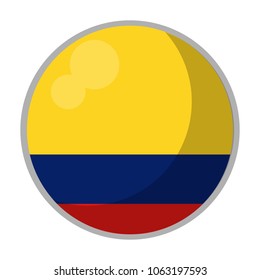 colombia round flag