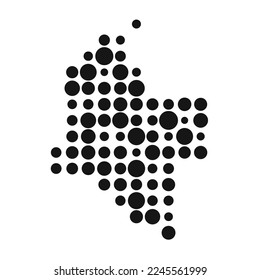 Kolumbien Silhouette Pixeldiagramm