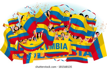 Colombia soccer fans