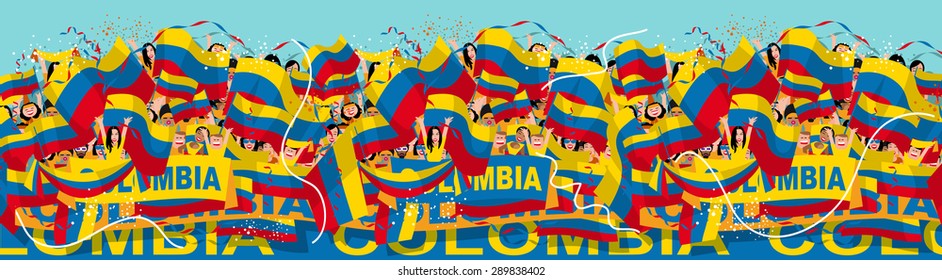 Colombia soccer fans