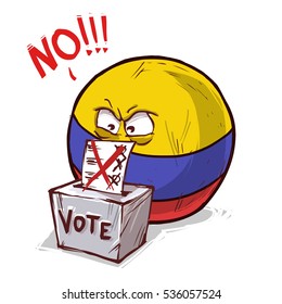 Colombia voting no