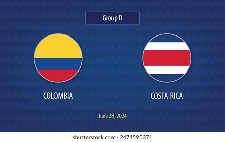 Colombia vs Costa Rica transmiten el torneo Plantilla América 2024