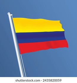 Colombia Waving Flag Design and Colombia Flag Design