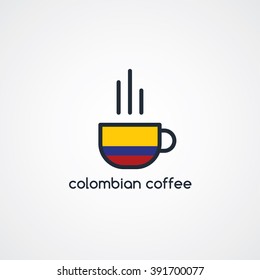 colombian coffee cup theme