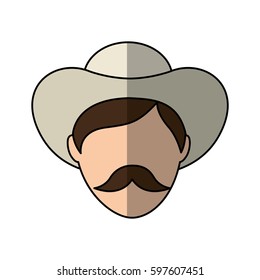 colombian coffee planter character vector illustration design