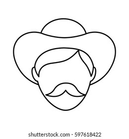 colombian coffee planter character vector illustration design