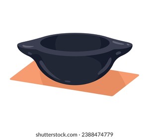 colombian culture clay bowl illustration design