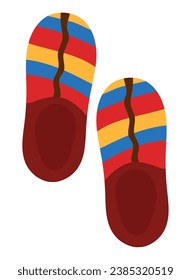 kolombische Espadrills, Vektorgrafik einzeln