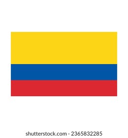 Colombian flag. Colombia flag. Vector.