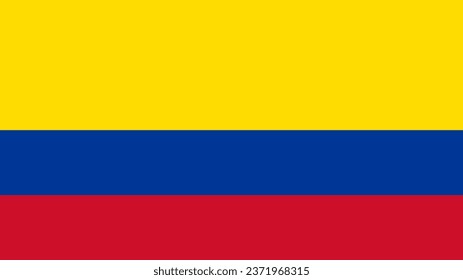 Colombian Flag. National Colombia flag. Flag of Colombia. The Colombia flag Vector graphics