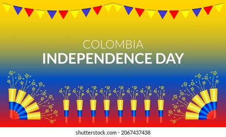 Colombian Independence Day. suitable for banners, posters