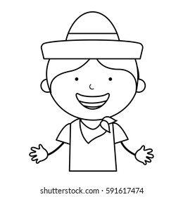 Colombian Little Boy Character Stock Vector (Royalty Free) 591617474 ...