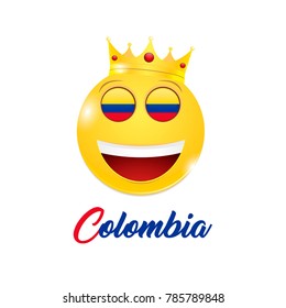 Colombian symbol, flag, vector