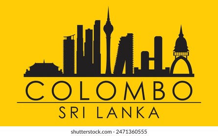 Colombo, Sri Lanka. Hermoso diseño de Vector de la ciudad de Colombo. Sri Lanka, Colombo. EPS10