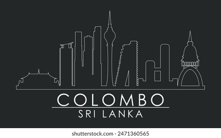 Colombo city Sri Lanka. Beautiful Colombo city vector design. Sri Lanka Colombo. EPS10