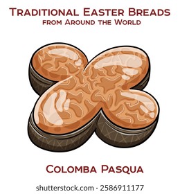 Colombo Pasqua is a traditional Italian Easter cake, typically made with rich, fluffy dough, candied fruit, and a distinctive sugar topping, often enjoyed during the holiday celebrations.