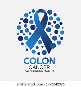 Colon Cancer Awareness Month Vector Illustration