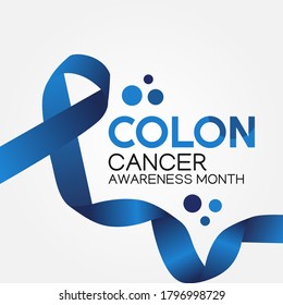 Colon Cancer Awareness Month Vector Illustration