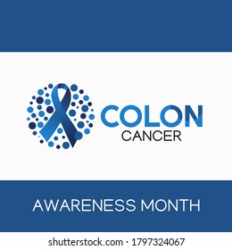 Colon Cancer Awareness Month Vector Illustration