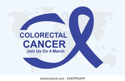 colon cancer ribbon. colorectal cancer awareness month