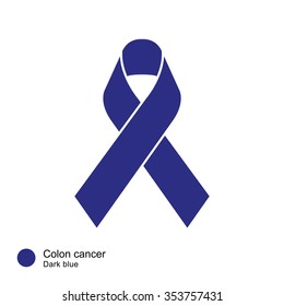 Colon Cancer Ribbon Vector