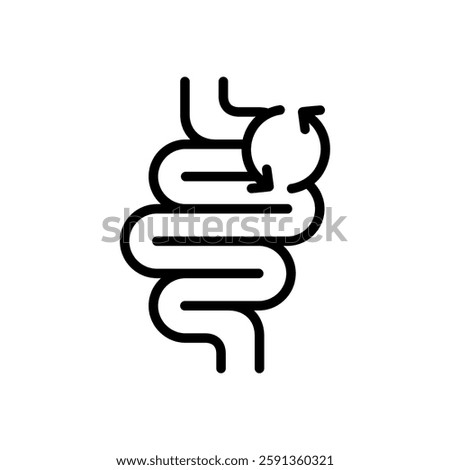 Colon cleansing icon vector design in trendy style