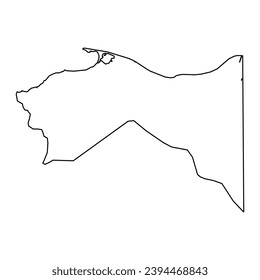 Colon department map, administrative division of Honduras. Vector illustration.