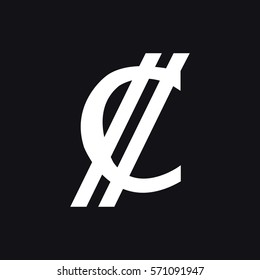 Colon icon. currency symbol. vector illustration