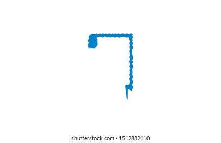 colon icon flat style graphical symbol used for website.