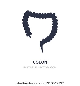 colon icon on white background. Simple element illustration from Medical concept. colon icon symbol design.