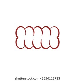 Colon logo vector illustration symbol design