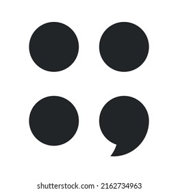 Colon Punctuation Vector Icon Isolated On A White Background.