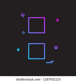 Colon sign icon design vector