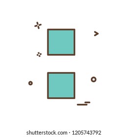 Colon sign icon design vector