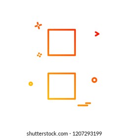 Colon sign icon design vector