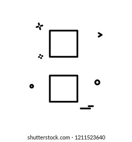 Colon sign icon design vector