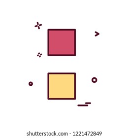 Colon sign icon design vector