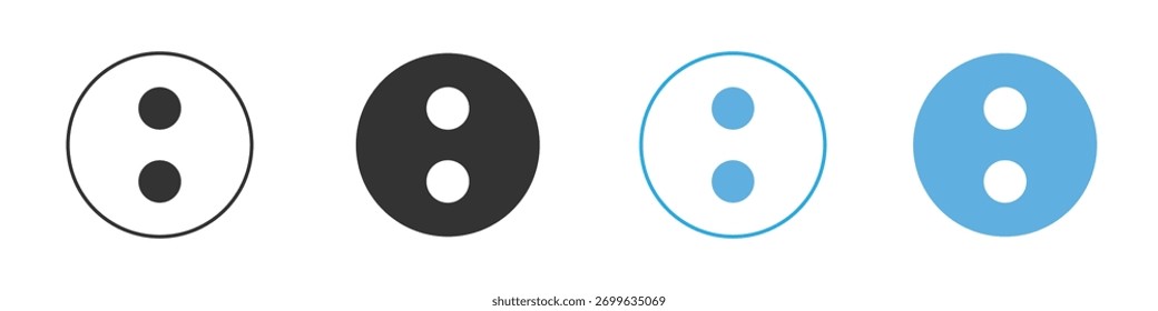 Conjunto de diseño de Plantilla de logotipo de signos de colon