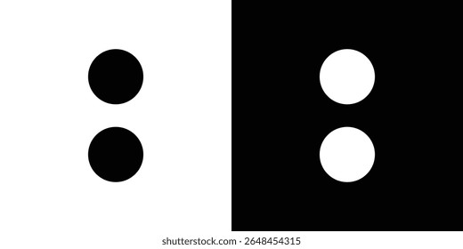 Colon signs symbol collection. Flat vector stock illustration.