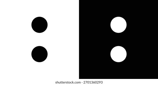 Dois-pontos. Ilustração vetorial. Design plano.