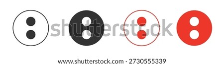 Colon signs. web vector design