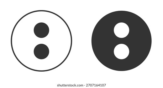 Signos de colon para el diseño del Sitio web, logotipo para el Web y los App.