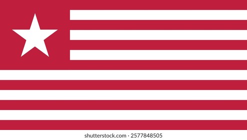 Colonel James Long's Flag Vector Illustration Premium Quality