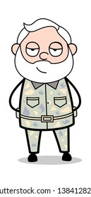 Colonel Officer - Cute Army Man Cartoon Soldier Vector Illustration